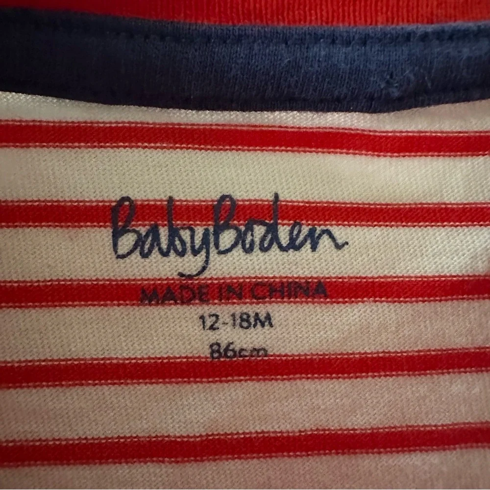 Baby Boden quilted navy